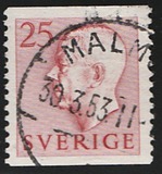 [King Gustaf VI Adolf of Sweden & Tree Crowns - Without Imprint, 類型 DB12]