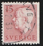 [King Gustaf VI Adolf of Sweden - White Numerals, with Imprint, type FA]