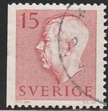 [King Gustaf VI Adolf of Sweden - White Numerals, with Imprint, type FA]