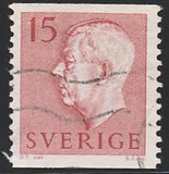 [King Gustaf VI Adolf of Sweden - White Numerals, with Imprint, type FA]