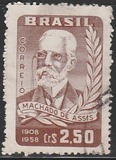 [50 Aniversario de la muerte del escritor Machado de Assis, 1839 - 1908, tipo AIE]