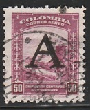 [Airmail - Previous Issues Overprinted A = "Avianca", type QM]