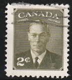 [King George VI - Inscription: "POSTES POSTAGE", տեսակ EK1]