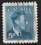 [King George VI - Inscription: "POSTES POSTAGE", տեսակ EN]
