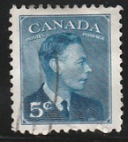 [King George VI - Inscription: "POSTES POSTAGE", տեսակ EN]