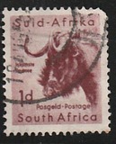 [Fauna africana del Sud, serie Parco Kruger - Filigrana: Testa di antilope - Tipografia: Government Printer, Pretoria, Scrivi GJ]