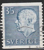 [King Gustaf VI Adolf of Sweden & Tree Crowns - New Colors and Values, Tip FA60]