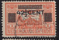 [Airmail Stamps of 1928 & 1931 with 3 Bars over "LUCHTPOST" and Surcharged New Value, tyyppi M10]