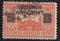 [Airmail Stamps of 1928 & 1931 with 3 Bars over "LUCHTPOST" and Surcharged New Value, tyyppi M10]