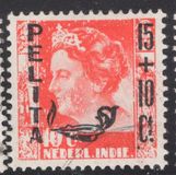 [Queen Wilhelmina Overprinted "PELITA" and Surcharged, Вид AC21]