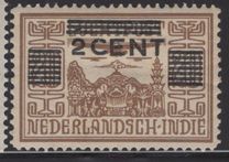 [Airmail Stamps of 1928 & 1931 with 3 Bars over "LUCHTPOST" and Surcharged New Value, type M8]