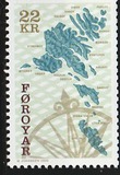 [Map of Faroe Islands - New Values, type KC3]