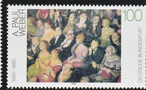 [The 100th Anniversary of the Birth of A. Paul Weber, Otto Pankok and George Grosz, Painters, тип BCA]