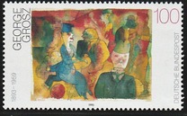 [The 100th Anniversary of the Birth of A. Paul Weber, Otto Pankok and George Grosz, Painters, тип BBY]