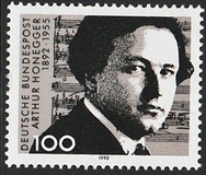 [The 100th Anniversary of the Birth of Athur Honegger, Composer, тип AZQ]