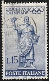 [Giochi della XVII Olimpiade, Roma - Stampatore: i.p.s. officina carte valori - Roma - Filigrana: stelle I, Scrivi YG]