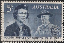 [Golden Jubilee of Guiding, 1910-1960, type FW]