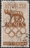 [Giochi della XVII Olimpiade, Roma - Stampatore: i.p.s. officina carte valori - Roma - Filigrana: stelle I, Scrivi YE]