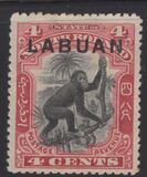 [No. 91, 93, 95 & Not Issued North Borneo Stamps Overprinted, type S1]