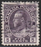 [King George V in Admiral Uniform - New Colors and Values, 类型 AD12]