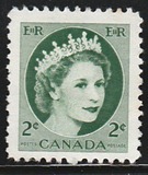 [Queen Elizabeth II - Normal Paper, See 1962 for Fluorescent Stripes, jenis GT1]