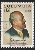 [Airmail - President Guillermo Leon Valencia Commemoration, 1909-1971, tip AKG]