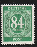 [1a edizione del Consiglio di controllo alleato - A Berlino e nella zona sovietica valido fino al 1948-07-31 - Filigrana: DEUTSCHE POST multipla, discendente , Scrivi A25]