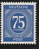 [1a edizione del Consiglio di controllo alleato - A Berlino e nella zona sovietica valido fino al 1948-07-31 - Filigrana: DEUTSCHE POST multipla, discendente , Scrivi A23]