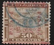 ["PANAMA" Reeds Upwards Left and Downwards Right, type U14]