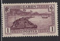 [Colonial Drawings - Timber Raft on the Ogowe River, τύπος AE]