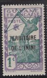 [French Guyane Postage Stamps Overprinted "TERRITORIE DE L'ININI", type A]