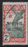 [French Guyane Postage Stamps Overprinted "TERRITORIE DE L'ININI", type A1]