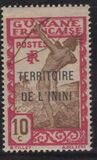 [French Guyane Postage Stamps Overprinted "TERRITORIE DE L'ININI", type A5]