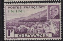[Marchall Pétain, 1856-1951 - French Guyane Postage Stamps Overprinted "ININI", tegund H]