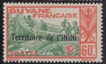 [French Guyane Postage Stamps Overprinted "Territorie de I'ININI", 類型 B7]
