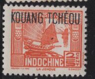[Indochinese Postage Stamps Overprinted "KOUANG-TCHÈOU", Tip J2]