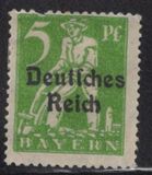 [Postage Stamps from Bayern Overprinted "Deutsches Reich", тип AD]
