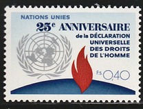 [The 25th Anniversary of the UN Human Rigths, type AF]