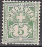 [Helvetia - Cross & Shield - Fiber Paper, प्रकार L3]