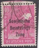 [Joint Allied Occupation Zones Stamps Overprinted "Sowjetische Besatzungs Zone", type B11]