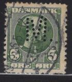 [King Christian IX, 1818-1906 - Vertical and Horizontal Lines in Background in Oval, type N]