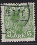 [King Christian IX, 1818-1906 - Vertical and Horizontal Lines in Background in Oval, type N]