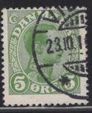 [King Christian IX, 1818-1906 - Vertical and Horizontal Lines in Background in Oval, type N]