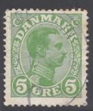 [King Christian IX, 1818-1906 - Vertical and Horizontal Lines in Background in Oval, type N]