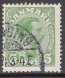 [King Christian IX, 1818-1906 - Vertical and Horizontal Lines in Background in Oval, type N]