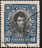 [Personalities - Inscribed "CHILE CORREOS", type AO1]