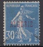 [Sellos de Francia sobrecargados en rojo. "ALGÉRIE" , tipo A3]