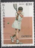 [Airmail - International Stamp Exhibition "CAPEX '87" - Toronto, Canada - Tennis Players, type BWQ]