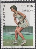 [Airmail - International Stamp Exhibition "CAPEX '87" - Toronto, Canada - Tennis Players, type BWN]