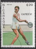 [Airmail - International Stamp Exhibition "CAPEX '87" - Toronto, Canada - Tennis Players, type BWP]